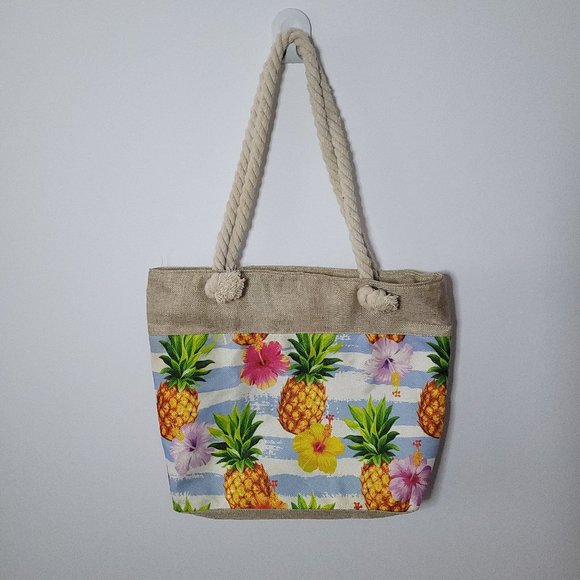 Summer Tote Bag with Zipper - Picture 1 of 6